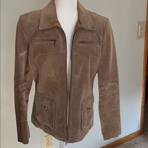 Ladies beige Alfani suede jacket